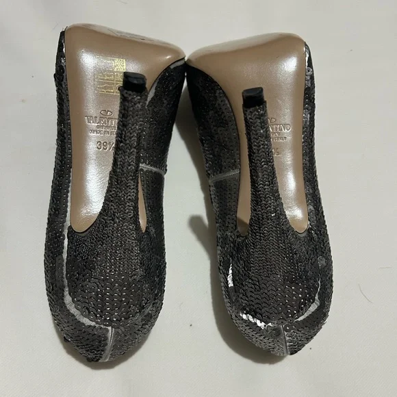 Valentino garavani sequin peep to pumps - Picture 9 of 16